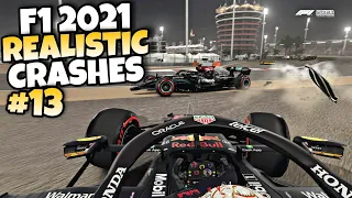 F1 2021 REALISTIC CRASHES #13