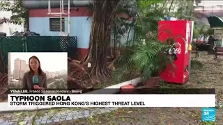 Typhoon Saola makes landfall in China's Guangdong after slamming Hong Kong • FRANCE 24 English