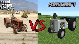 MINECRAFT TRACTOR VS GTA V TRACTOR: WHICH IS BETTER?