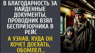 В благодарность, проводник взял беспризорника в рейс… А узнав, куда он хочет доехать, обомлел…