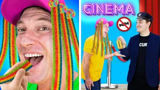 Weird Ways to Sneak Snack into the Movie | Sneaking Candy Tips, Tricks & Ideas by Crafty Hype Plus