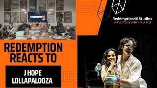 Redemption Reacts to J-hope 'Chicken Noodle Soup (feat. Becky G)' @ Lollapalooza 2022