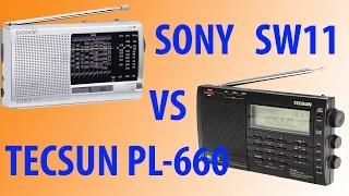 Радиоприемник SONY ICF-SW11 обзор и сравнение с TECSUN PL-660