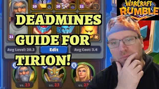 Deadmines Dungeon Guide - Alliance Week - Tirion Fordring - Warcraft Rumble