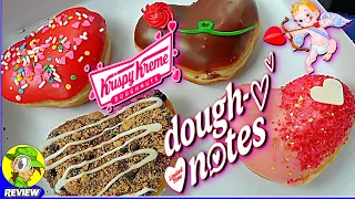 Krispy Kreme® VALENTINE'S DAY DOUGH-NOTES Review 👼❤️🍩 ALL 4 FLAVORS! 🤯 Peep THIS Out! 🕵️‍♂️