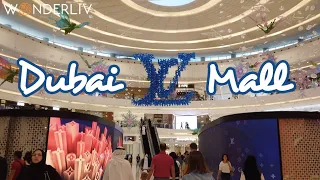Dubai Mall Tour Aquarium Video 4k Shopping Vlog World 's largest Shopping Mall