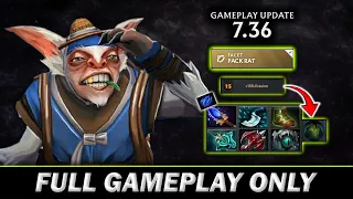 7.36 Pack Rat All Meepo Get the Evasion, 15% Evasion Talent + 16% ElvenTunic - Meepo Gameplay#766