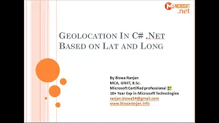 Get Geo location in C# .NET