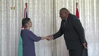 Fijian President receives credentials from Non-Resident High Commissioner of Singapore