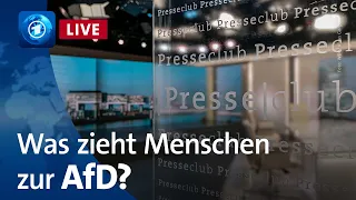 Im Umfragehoch trotz Massendemos: Was zieht Menschen zur AfD? | ARD-Presseclub