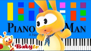 BabyTV - Sit and Stand Up Slow EASY Medium 4K Piano Tutorial