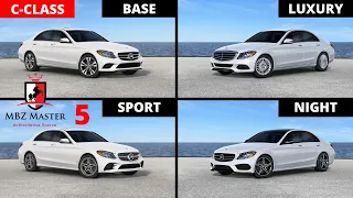 C-Class BASE vs. LUXURY vs. SPORT vs. NIGHT | 2015-2018 Mercedes Shopping Guide| Visual Comparison-5