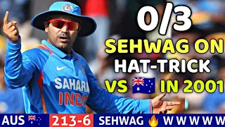 India vs Australia 2001 1st ODI Highlights l SEHWAG 3 wickets vs AUS| Most SHOCKING Bowling 😱💥