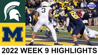 #4 Michigan v Michigan State Highlights | College Football Week 9 | 2022 College Football Highlights