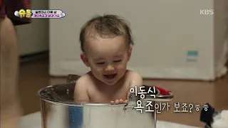 윌리엄&벤틀리에게 개인욕조가 생겼어요~♡.[슈퍼맨이 돌아왔다/ The return of Superman]20190519