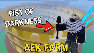 How To AFK Farm Fist Of Darkness! ✊ | Blox Fruits Update 20!