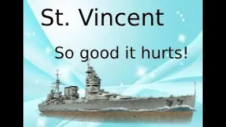 World of Warships Blitz...  St. Vincent, the best tech tree BB in the game!