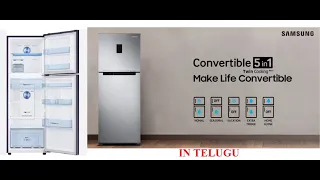 Samsung 345 Double Door Frost Free Refrigerator Unboxing and Review in Telugu RT37T4513S8