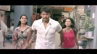 Darshan save girls from slum boys | Best Action Scene of Chingari Kannada Movie