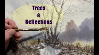 Trees & Reflections - Watercolour Painting Tutorial