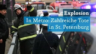 Explosion in russischer U-Bahn: Zahlreiche Tote in St. Petersburg