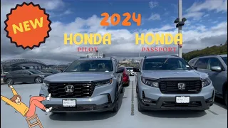 2024 Honda Pilot Black Edition vs 2024 Honda Passport Black Edition