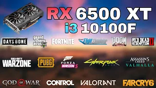 i3-10100F + RX 6500 XT // 25 Games Tested in 2022