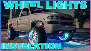 HOW TO INSTALL WHEEL LIGHTS ON A 03-06 LIFTED CHEVY SILVERADO !