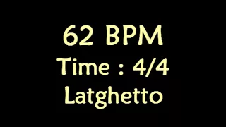 62 BPM Metronome Click Track on 4/4