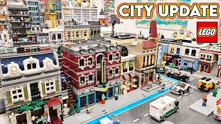 LEGO City Update! Jazz Club Placed, Skyscrapers, Town Square