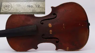 Обзор старинной скрипки фабрики Циммерман с этикеткой J.H.Z. №12 / Julius Heinrich Zimmermann violin