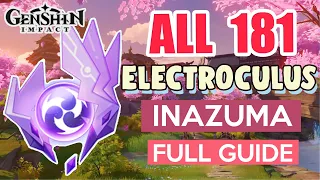 How to: GET ALL 181 ELECTROCULUS INAZUMA COMPLETE GUIDE FULL TUTORIAL | Genshin Impact