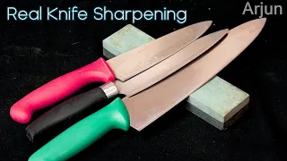 Beginners Guide To Real Knife Sharpening ...!!! ||||  knife sharpening stone