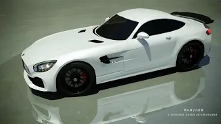 Mercedes Benz AMG GT 2017 Realistic 3D model