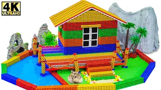 Bricolaje: cómo construir una hermosa casa con bolas magnéticas (satisfactorio) ASMR