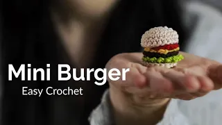 Mini Burger | Yarn Scrap Crochet