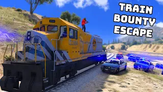 Escaping A Bounty On A Train In GTA 5 RP