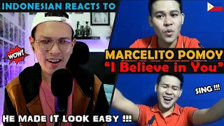 Marcelito Pomoy - "I Believe in You" (From FB Live) REACTION | He is definitely a dual voices pro!!!