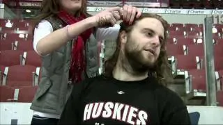 St. Cloud State Hockey Hair Almost Ready for the Chop