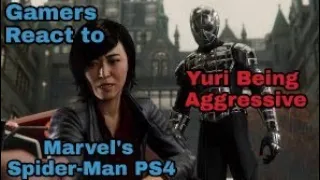 Gamers  React to Marvel's Spider-Man PS4 Turf War [DLC] Yuri Being Aggressive