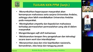 Sosialisasi KKN dan Program Fast-Track FMIPA Unand