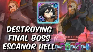 DESTROYING FINAL BOSS ESCANOR HELL WITH MIKASA AND MERLIN! - Seven Deadly Sins: Grand Cross