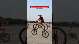 Ye kaisa cycle hai?😳 #bikelife #rider #cyclestunt #stunt #bike #cycle #mtb #wheelie  #innovation