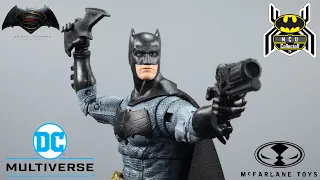 McFarlane DC Multiverse BATMAN v Superman Dawn of Justice Batfleck Ben Affleck Movie Figure Review