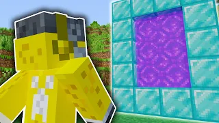 Minecraft Manhunt, But Portals Are Secretly OP...