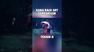 TEKKEN 8 Kuma Rage Art Comparison from Tekken 7