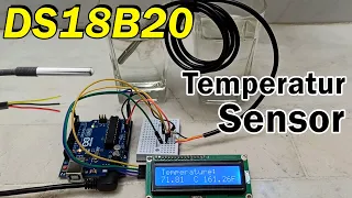 How to use DS18B20 Digital Temperature sensor with Arduino and View on LCD  I2C | DS18B20 sensor