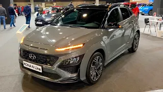 НОВЫЙ Hyundai Kona N Line 2022 - детали экстерьера и интерьера (мягкий гибрид 48 В)