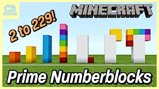 Prime Numberblocks - 2 to 229 built in Minecraft