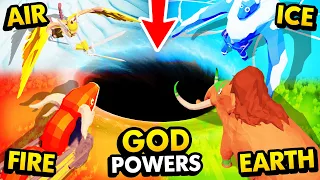 NEW God Powers VS Impossible ELEMENTAL Battles (Totally Accurate Battle Simulator Gameplay)